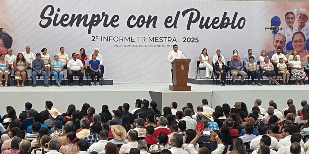 May Rodríguez destaca avances en obra pública y bienestar social durante segundo informe trimestral