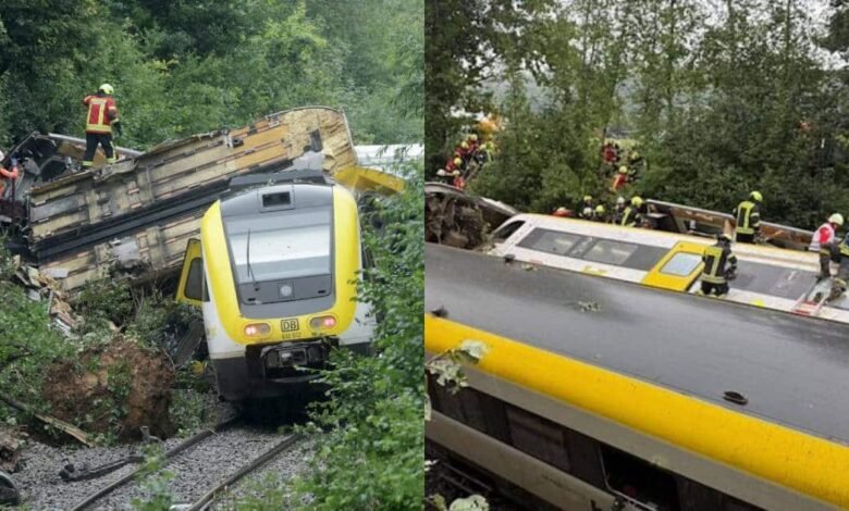 Tren en Alemania se descarrila, deja varios muertos y heridos (Fotos de internet)