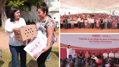 Alcaldesa de Centro entrega 870 paquetes de pollitas ponedoras a mujeres del municipio