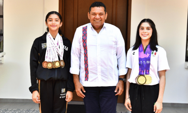 Apoyo incondicional de la familia y el respaldo del Gobierno del Pueblo, pilares para deportistas tabasqueños, señalan las multimedallistas hermanas Ramírez del Puerto
