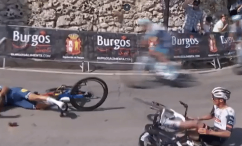 La Vuelta a Burgos arrancó con dramatismo para el mexicano Isaac del Toro, quien vio cómo sus aspiraciones se desmoronaban a tan solo unos metros de la meta. Una curva cerrada, un resbalón y el asfalto cobraron su precio.