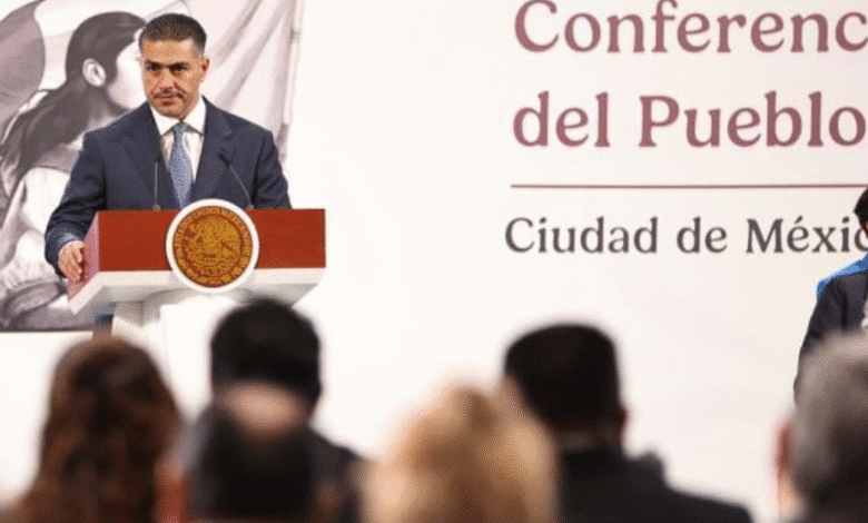 El secretario Omar García Harfuch destaca que en la entidad se aseguraron 56 presuntos extorsionadores en poco más de un mes, la cifra más alta del país.