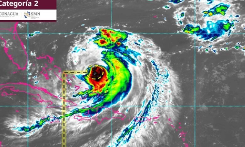 Clima de hoy, huracán Erin se intensifica a huracán categoría 2 (Foto de internet)