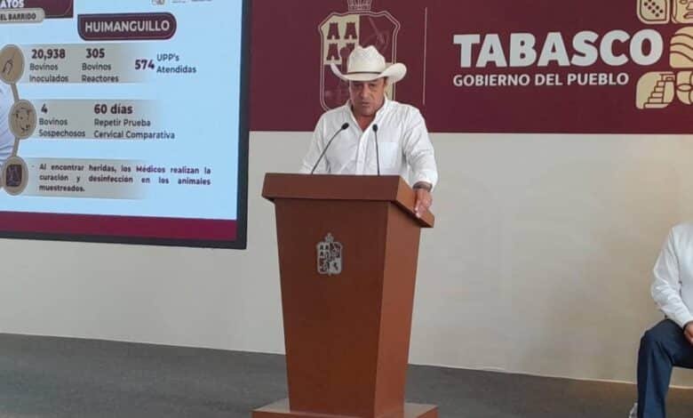 Inversión en sanidad animal sigue su curso en Tabasco