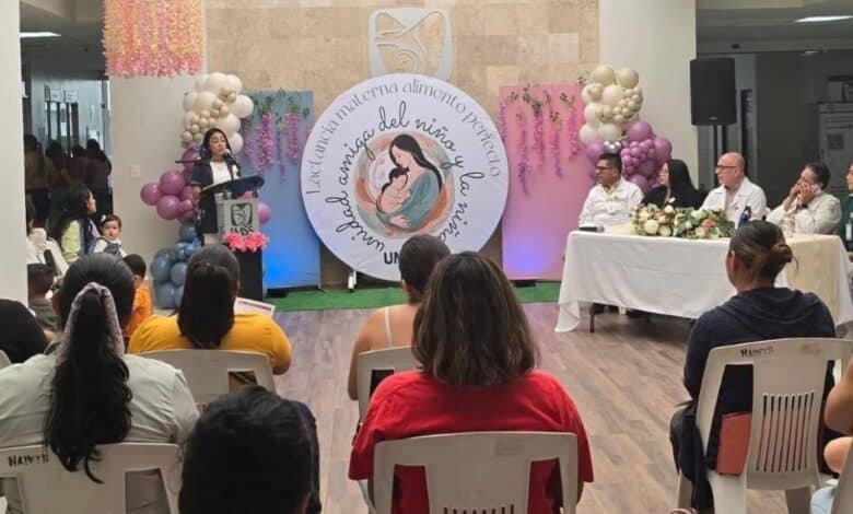 La leche materna es la primera vacuna que el IMSS promueve en Tabasco