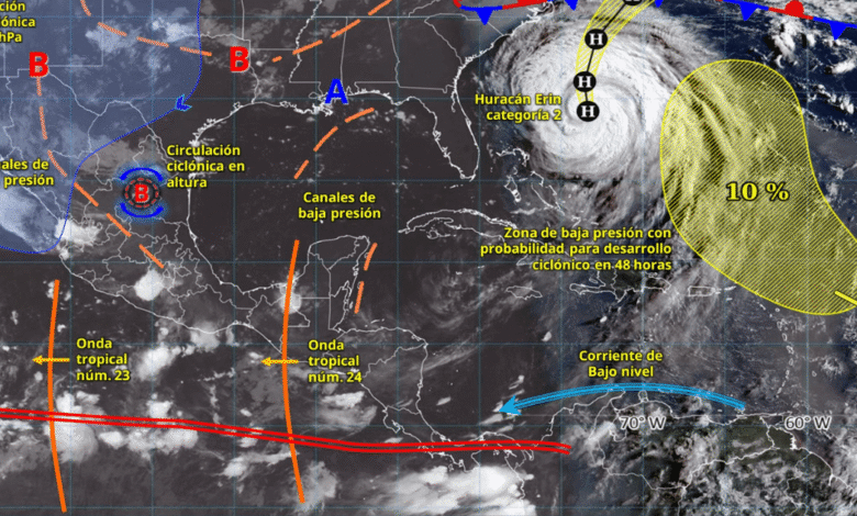 Lluvias intensas azotarán Tamaulipas, Nayarit, Jalisco y Chiapas