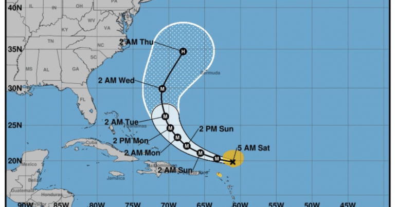 Se intensifica Erin en huracán categoría 4 en el Atlántico