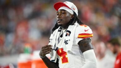 Rashee Rice, receptor de los Kansas City Chiefs suspendido por la NFL