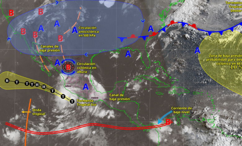 Tormenta tropical Ivo provocará lluvias intensas en el Pacífico