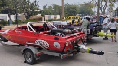 ¡Rugido en el Grijalva! Las lanchas de la '50 Leguas' ya están en Villahermosa