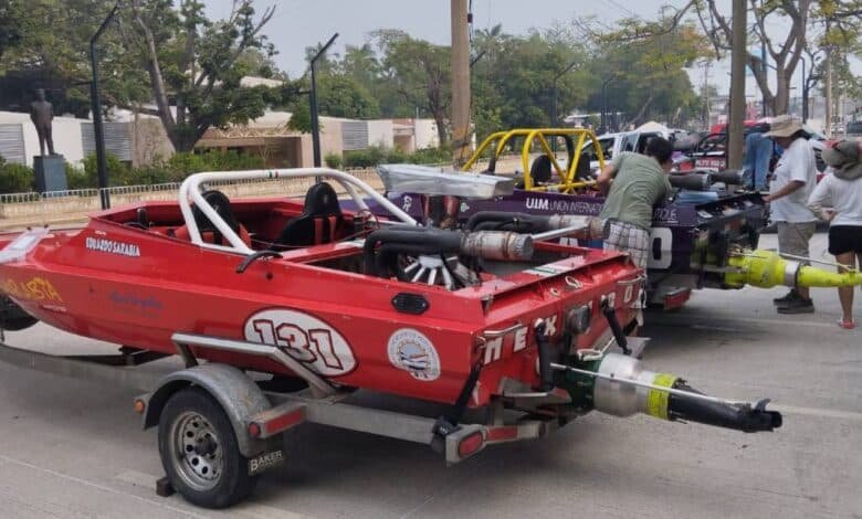 ¡Rugido en el Grijalva! Las lanchas de la '50 Leguas' ya están en Villahermosa