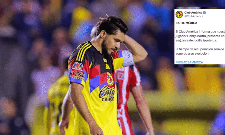 Duro golpe para el América Henry Martín se lesiona de nuevo tras reaparecer en el Clásico Nacional