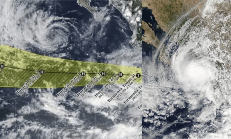 El huracán ‘Narda’ y la onda tropical 34 provocan lluvias intensas y oleaje alto en el país