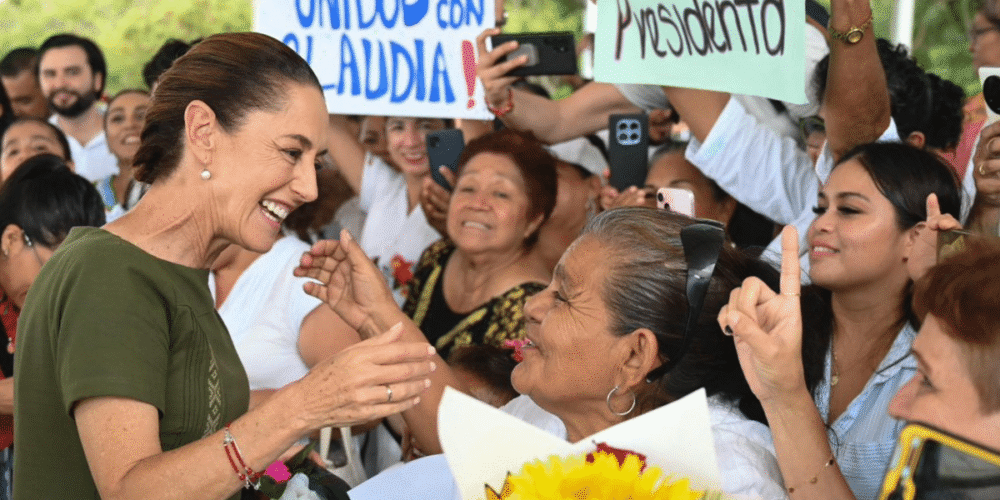Histórico despliegue en el sur de México Claudia Sheinbaum reúne a 156 mil seguidores