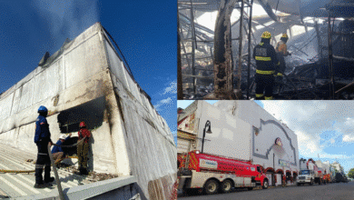 Incendio en el centro histórico, casi extinguido por completo