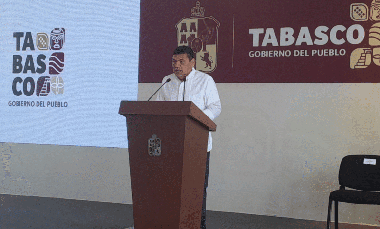 Javier May destaca reducción de pobreza y apoyo a la presidenta Claudia Sheinbaum