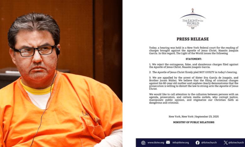 Líder de La Luz del Mundo, se declara No Culpable por crimen organizado y tráfico sexual en EE. UU