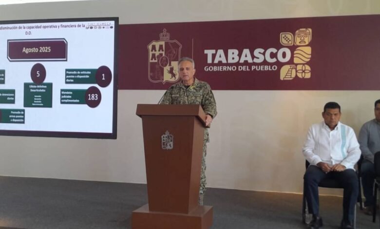 Seguridad en Tabasco con cifras récord y coordinación estratégica