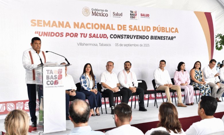 Tabasco se suma a la Jornada Nacional de Salud Pública 2025, con acciones para cuidar lo más valioso, el pueblo Javier May