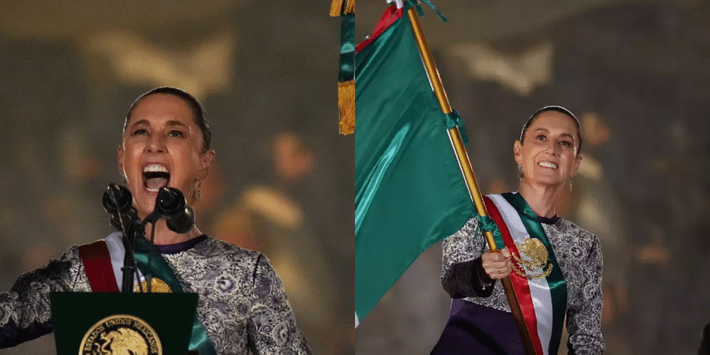 Un grito con historia El vestido de Claudia Sheinbaum con bordado nahua celebra la cultura mexicana