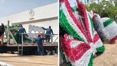 Villahermosa recibe adornos patrios para celebrar el inicio de la Independencia de México