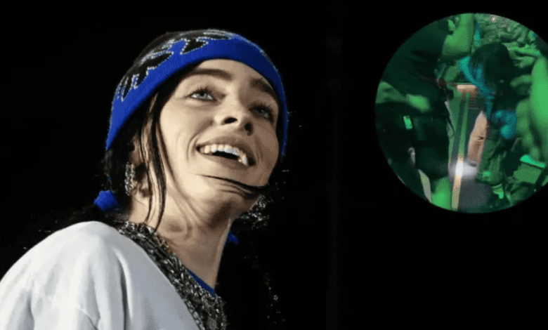 Billie Eilish sufre agresión de fan en pleno concierto en Miami