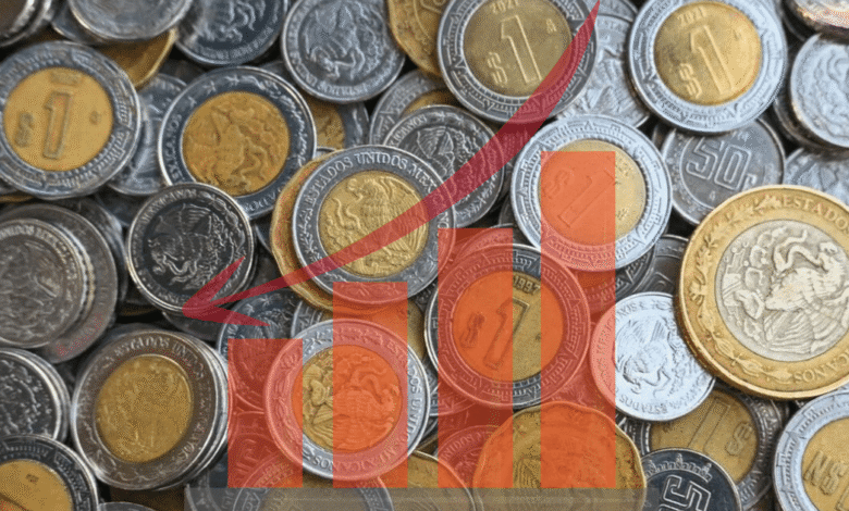 El peso mexicano se debilita frente al dólar pese a la caída de la divisa estadounidense