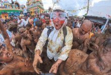 Festival Diwali en India el ritual con excremento