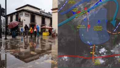 La vaguada monzónica y la onda tropical 37 provocan lluvias muy fuertes en Chiapas y otros 8 estados del país