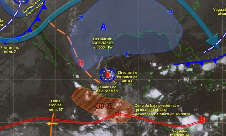 Pronóstico del clima hoy miércoles 15 de octubre, posibles lluvias en el sureste del país
