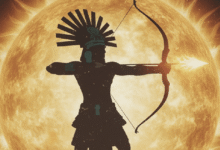 La antigua leyenda del flechazo de Tonatiuh al dios del alba explica, desde la cosmovisión mexica, el origen del crepúsculo y la dualidad entre la luz y la sombra. Este relato, heredado del México prehispánico, representa una metáfora sobre el ciclo solar y la lucha eterna entre las fuerzas del orden y el caos.