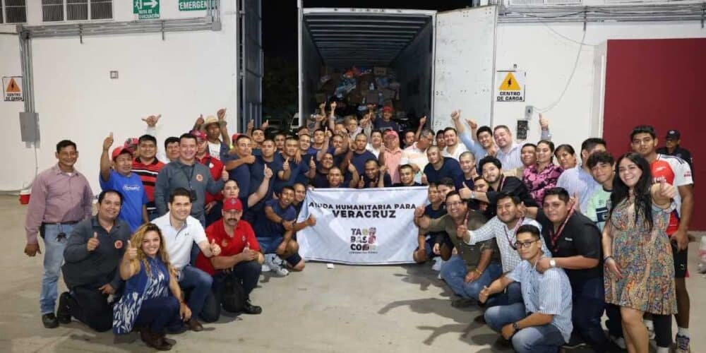 Tabasqueños se solidarizan con sus hermanos Veracruzanos