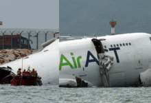 Tragedia aérea Dos fallecidos tras estrellarse un avión de carga en la pista del Aeropuerto de Hong Kong (Foto por Reuters)