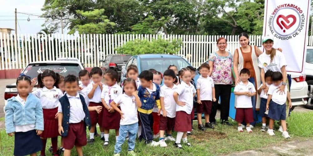 Voluntariado del TSJ reforesta e impulsa conciencia ecológica en pequeños
