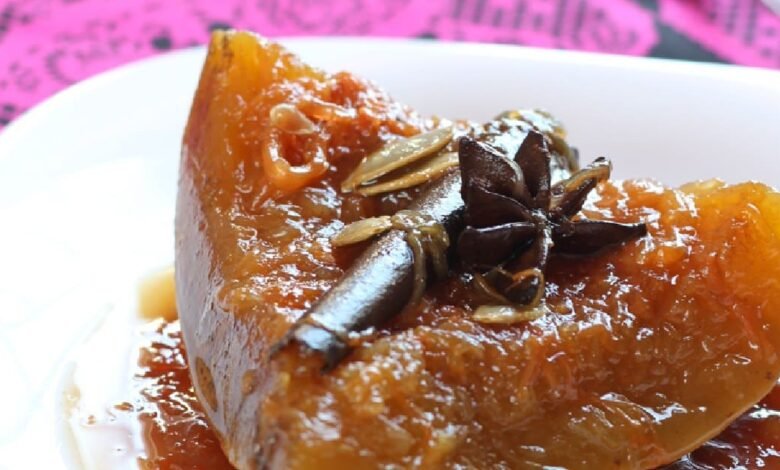 Receta tradicional de dulce de calabaza para el Día de Muertos (Foto de internet)