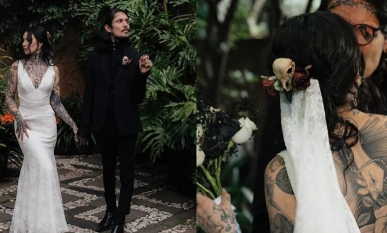 Boda gótica de la hija de Mónica Garza causa sensación en redes sociales (Foto de internet)