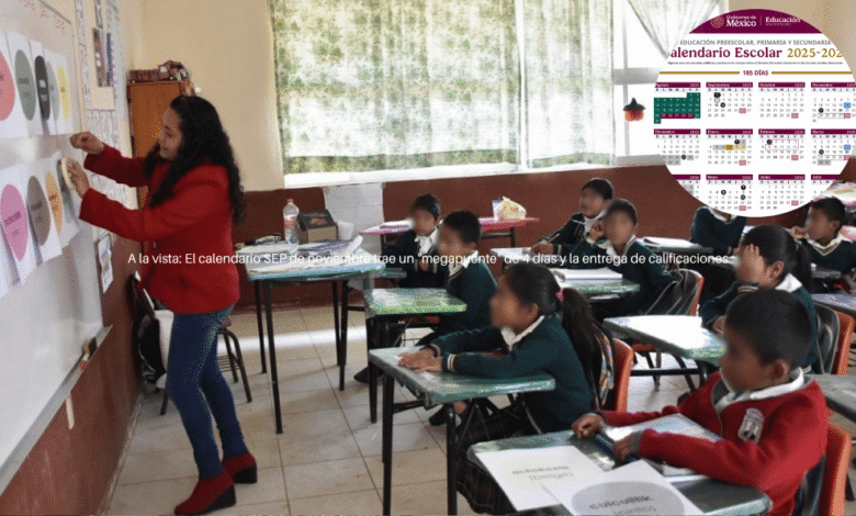 A la vista El calendario SEP de noviembre trae un megapuente de 4 días y la entrega de calificaciones