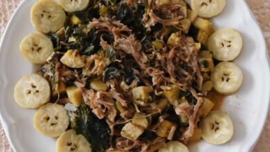 Carne salada con chaya Sabor típico y tradicional de Tabasco