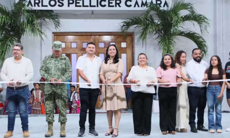 Comalcalco inaugura e impulsa el arte rehabilitación de espacios culturales e impulsa el arte en casa Pellicer.