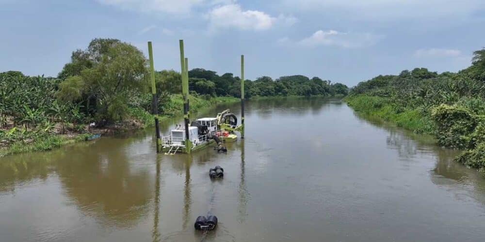 Dragado de río la sierra avanza al 60 por ciento