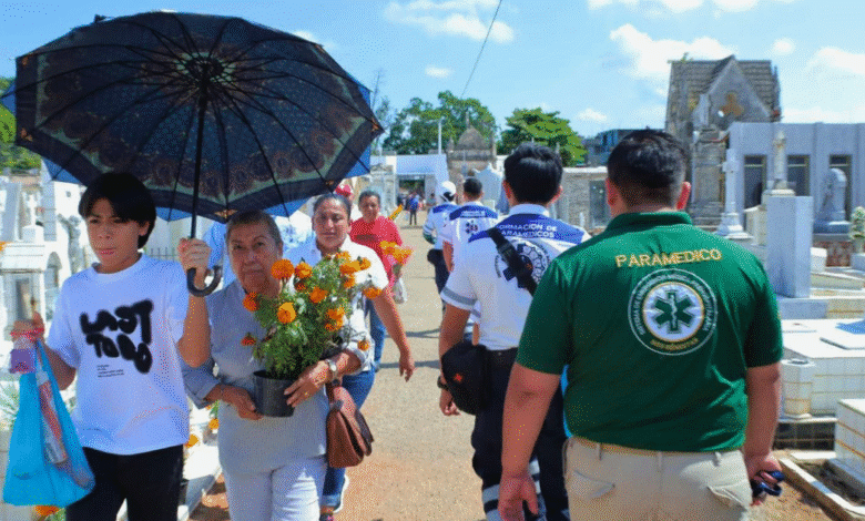 Familias celebraron en paz el Día de Muertos