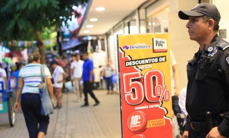 Gran despliegue policial para operativo de seguridad en el Buen Fin 2025