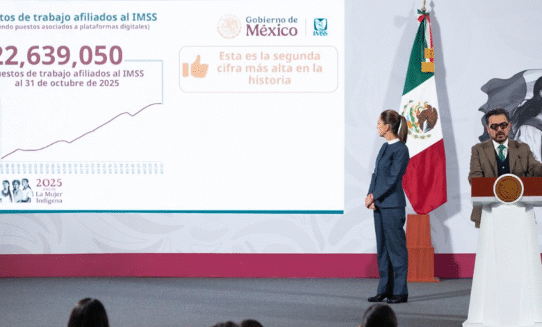 IMSS registra la segunda cifra más alta de empleo en su historia, más de 22.6 millones de puestos de trabajo Zoé Robledo