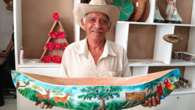 La madera cobra vida en manos de Luciano Hernández May