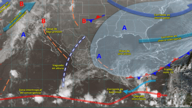 Lluvias muy fuertes en Quintana Roo y vientos intensos en el Istmo de Tehuantepec este miércoles