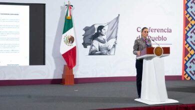 Mañanera de Claudia Sheinbaum fue movida a Palacio Nacional