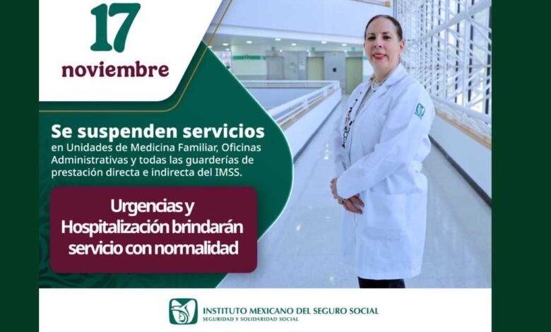 Mantendrá IMSS Tabasco servicios de urgencias el próximo fin de semana largo