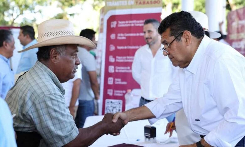 May acelera marcha en Tabasco, a concluir la sexta vuelta al estado con Obrsa sociales y audiencias