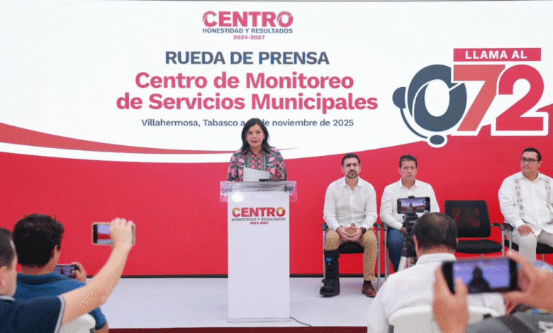 Presenta Yolanda Osuna el centro de monitoreo de servicios municipales
