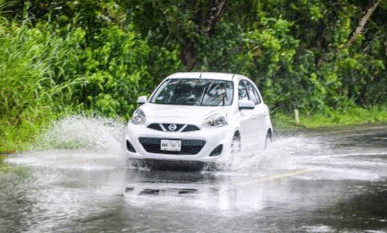 Protección Civil advierte sobre vado de agua peligroso en el Km 47